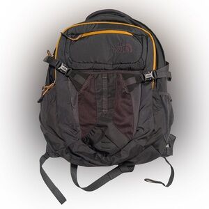The North Face Men's Recon Backpack in Black and Orange